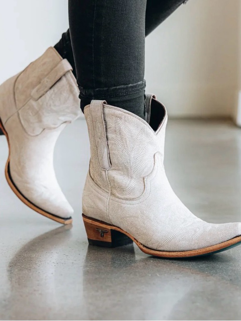 LANE BOOTS LEXINGTON BOOTIE - CERAMIC CRACKLE Size 8